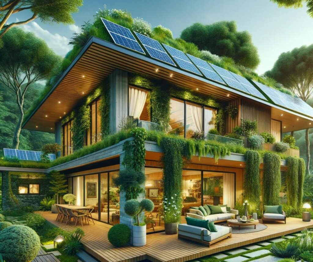 fotovoltaika, zateplení, moderní dům